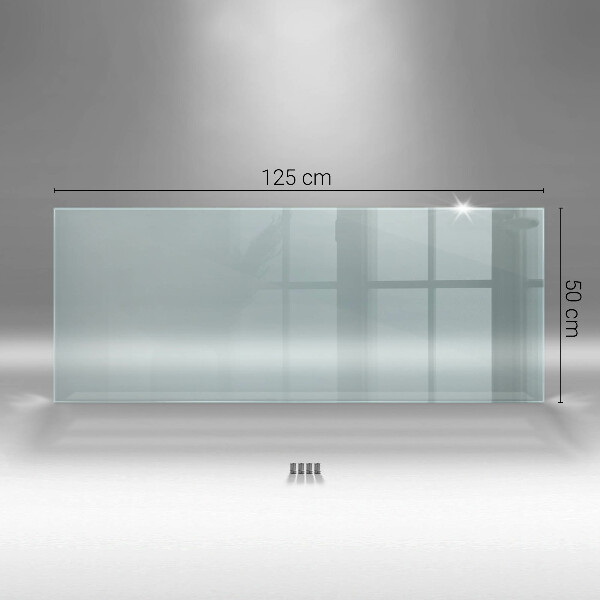 Transparent kitchen wall panels 125x50 cm