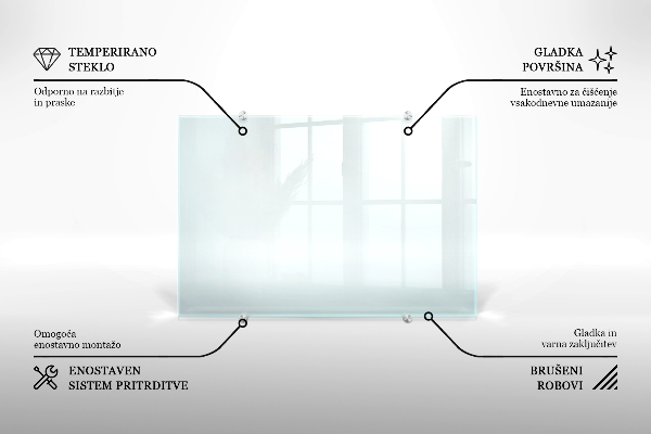 Cooker splashback transparent 60x40 cm