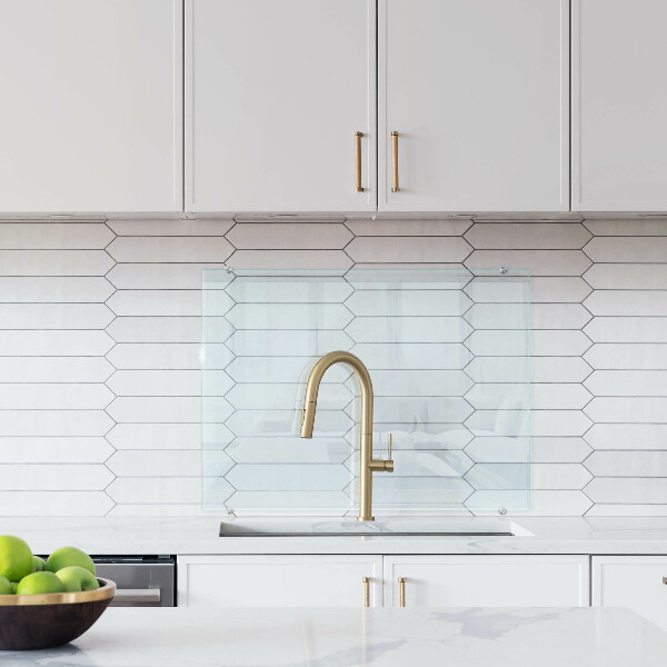 Transparent kitchen splashback 80x60 cm