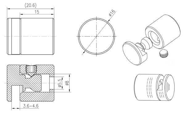Transparent kitchen splashback 80x60 cm