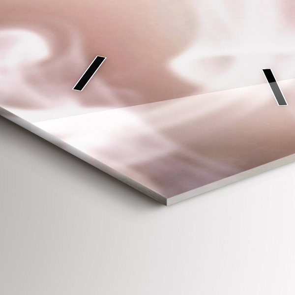 Modern vertical wall clock A cup of coffee