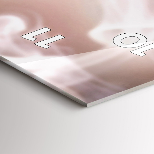 Modern vertical wall clock A cup of coffee