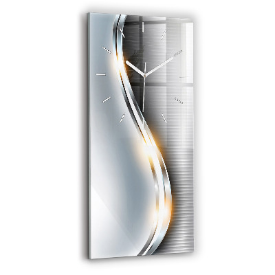 Modern vertical wall clock Metal abstraction