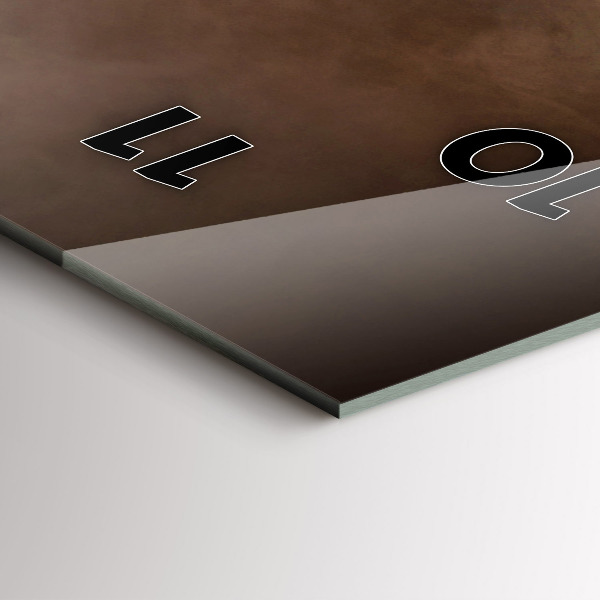 Modern vertical wall clock Coffee beans