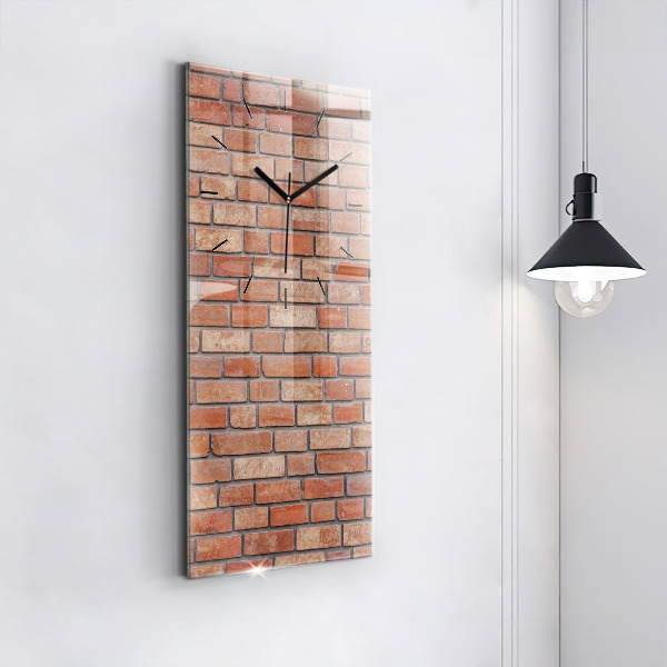 Modern vertical wall clock Brick wall