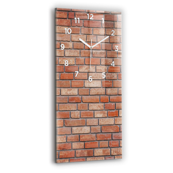 Modern vertical wall clock Brick wall