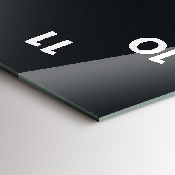 Modern vertical wall clock Coffee beans