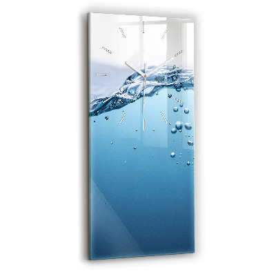 Modern vertical wall clock Underwater view