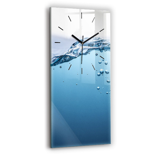 Modern vertical wall clock Underwater view