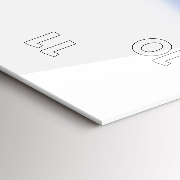 Modern vertical wall clock Underwater view