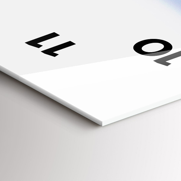 Modern vertical wall clock Underwater view