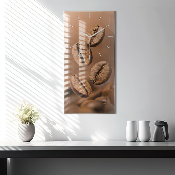 Modern vertical wall clock Abstract colors