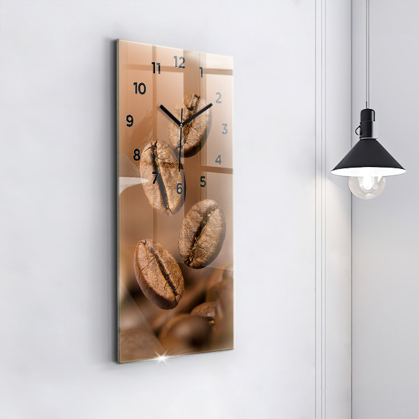 Modern vertical wall clock Abstract colors