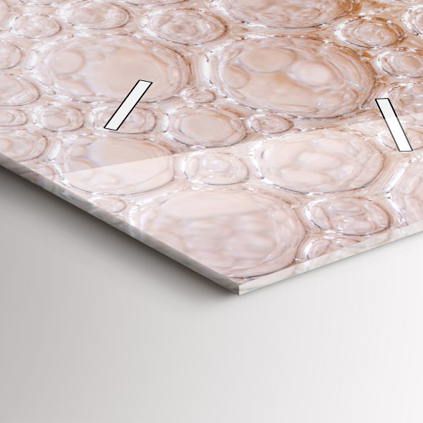 Modern vertical wall clock Beer with foam