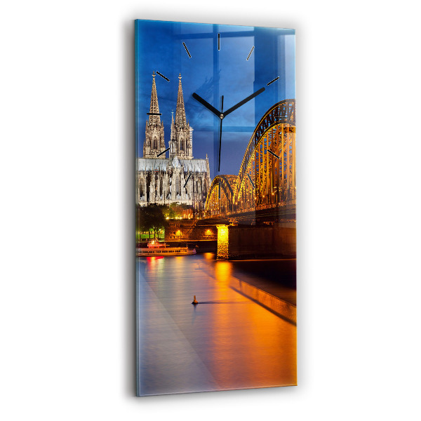 Modern vertical wall clock Bridge in Germany