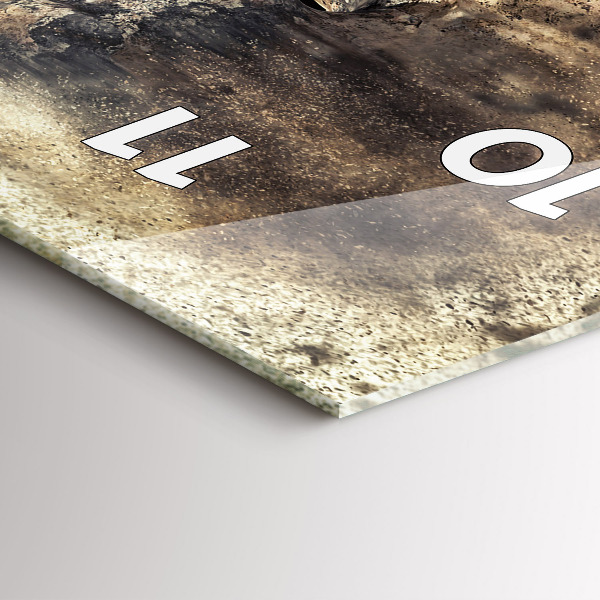 Modern vertical wall clock Abstract people sand