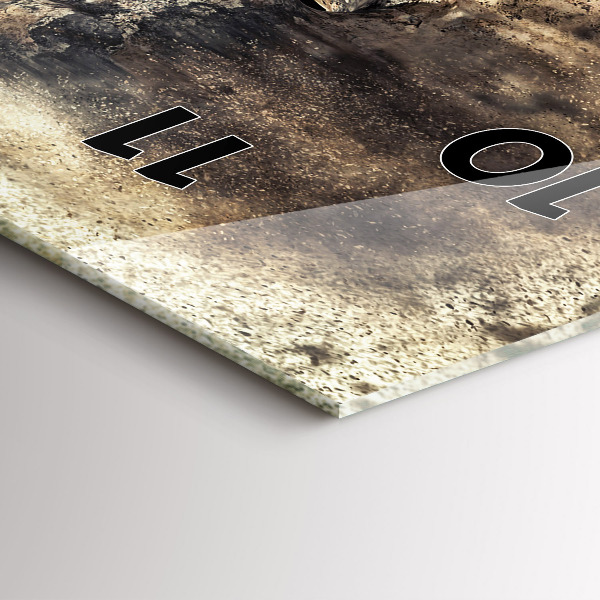 Modern vertical wall clock Abstract people sand