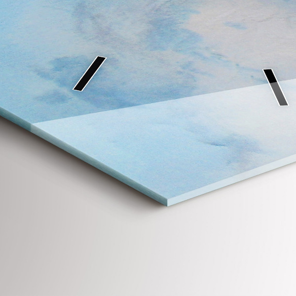 Modern vertical wall clock A ship on the water