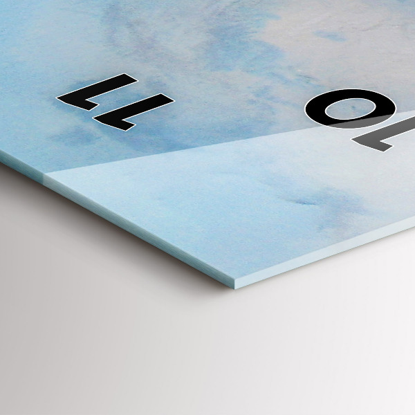 Modern vertical wall clock A ship on the water