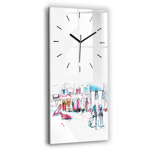 Modern vertical wall clock The element of femininity
