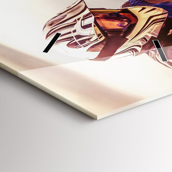 Modern vertical wall clock Motocross Enduro