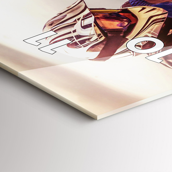 Modern vertical wall clock Motocross Enduro