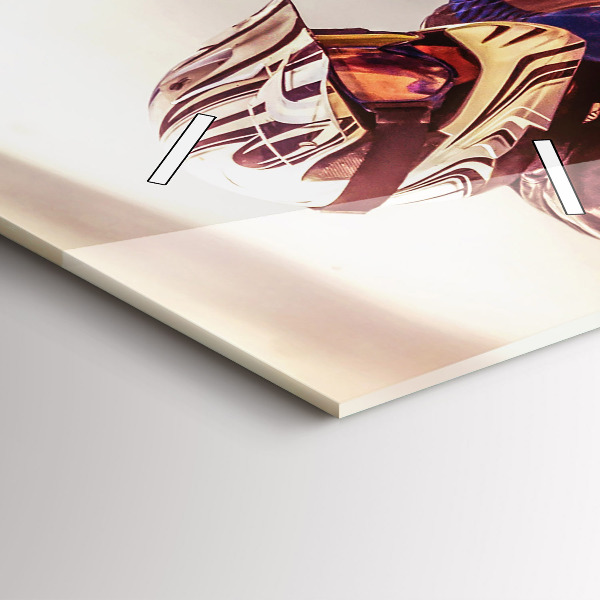 Modern vertical wall clock Motocross Enduro