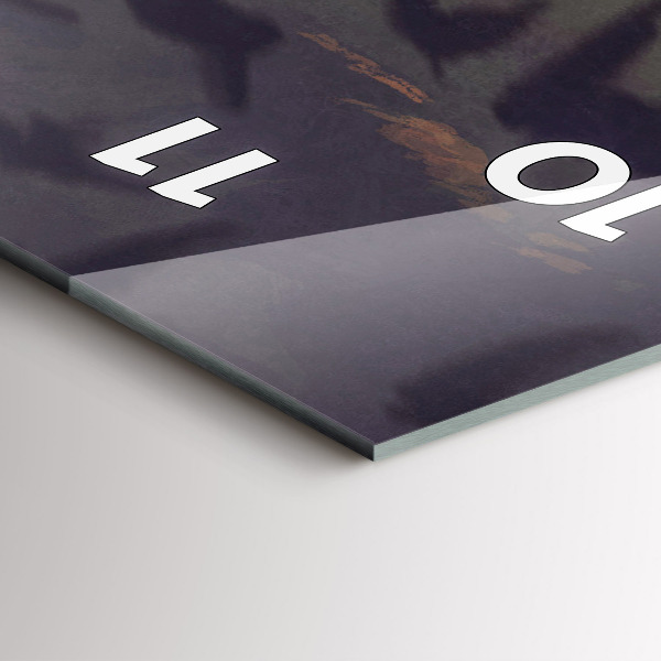 Modern vertical wall clock Concert on the beach