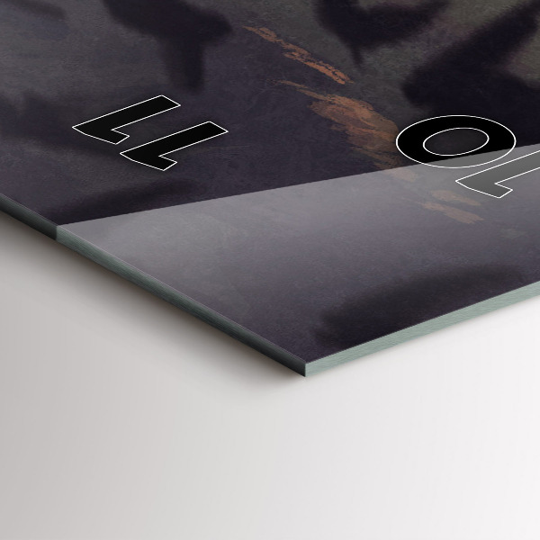 Modern vertical wall clock Concert on the beach