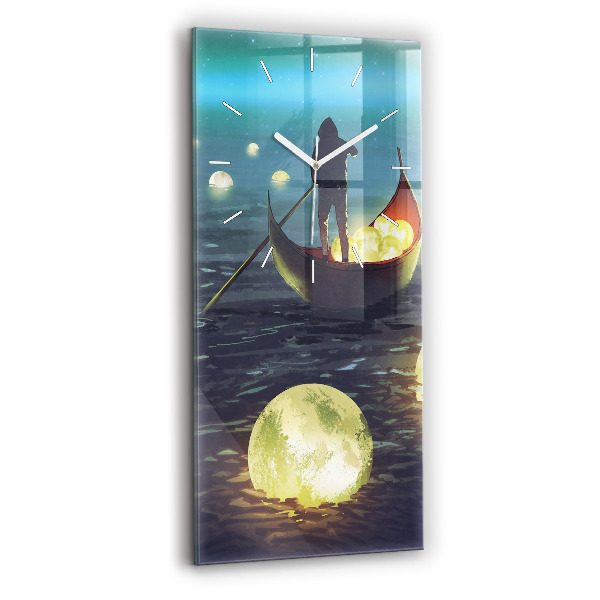 Modern vertical wall clock Abstraction