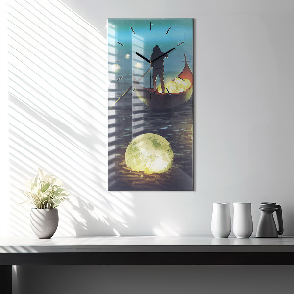 Modern vertical wall clock Abstraction