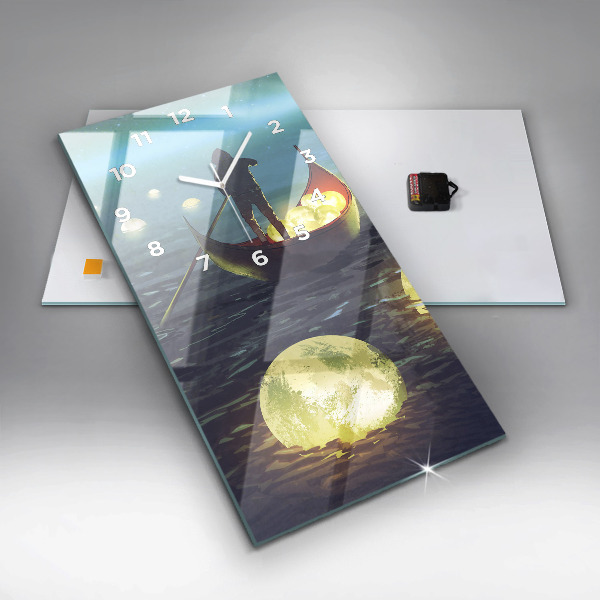 Modern vertical wall clock Abstraction
