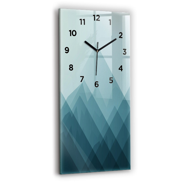 Modern vertical wall clock Geometric figures