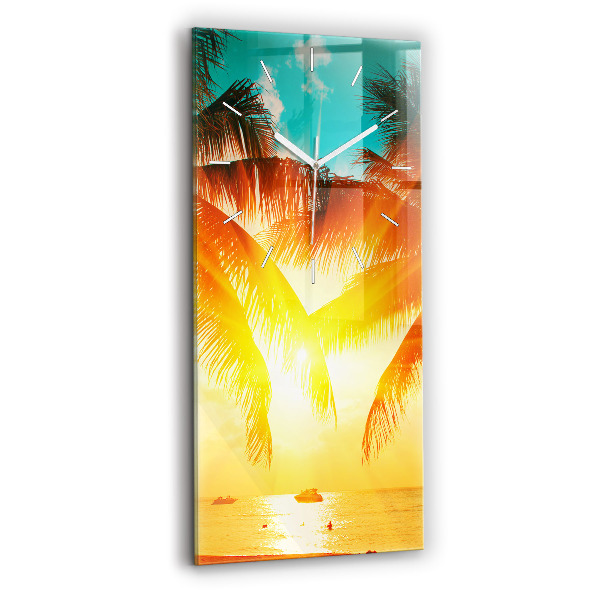 Modern vertical wall clock Holidays Relaxation Summer