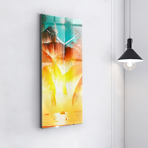 Modern vertical wall clock Holidays Relaxation Summer