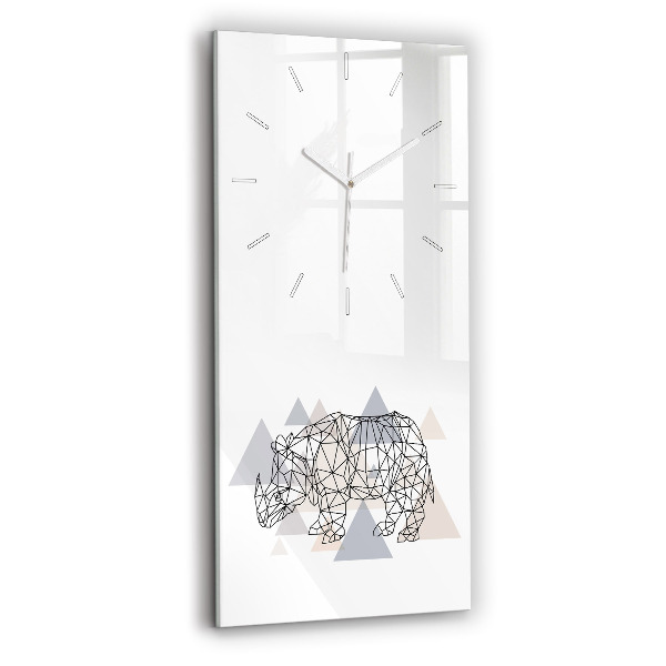 Modern vertical wall clock Geometric Pattern