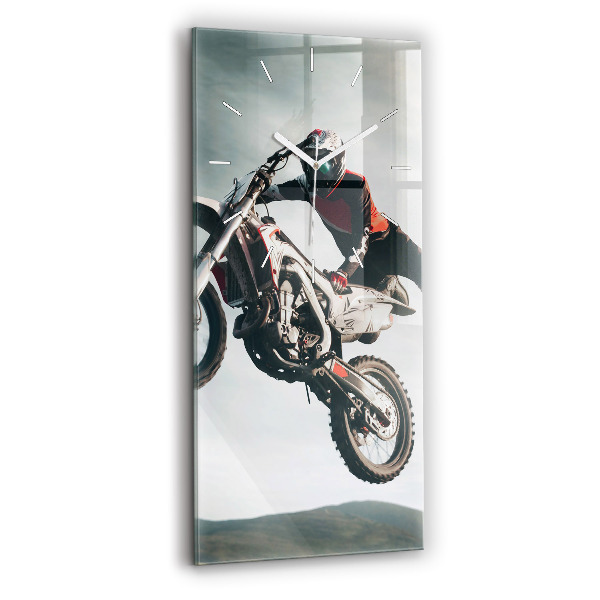 Modern vertical wall clock Motor Style Adrenaline