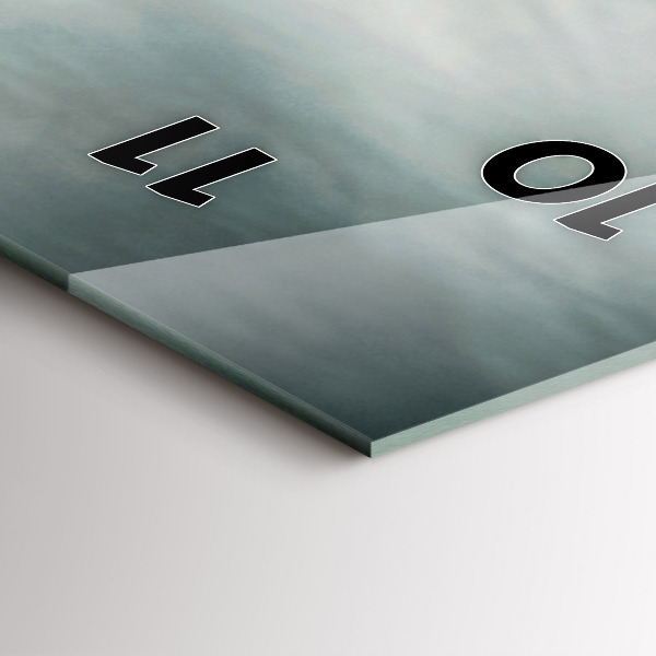 Modern vertical wall clock Motor Style Adrenaline