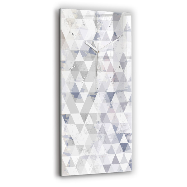 Modern vertical wall clock Geometric pattern