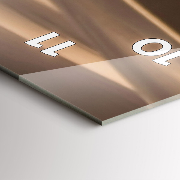 Modern vertical wall clock Quad in the desert