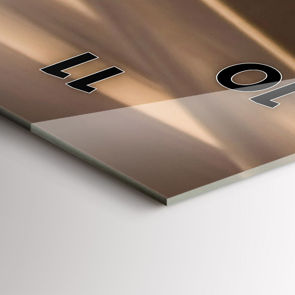 Modern vertical wall clock Quad in the desert