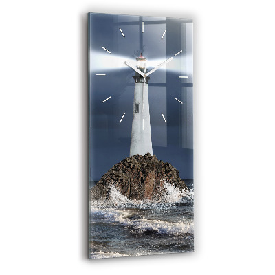 Modern vertical wall clock Lighthouse