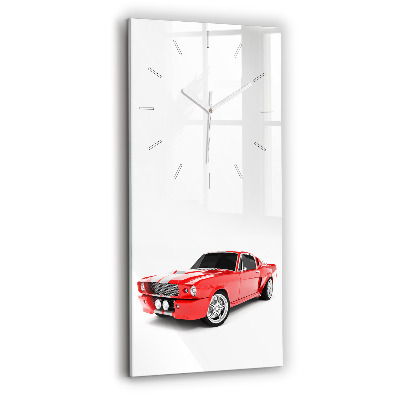 Modern vertical wall clock Sports car