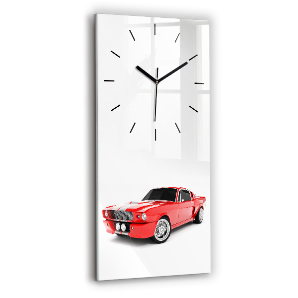 Modern vertical wall clock Sports car