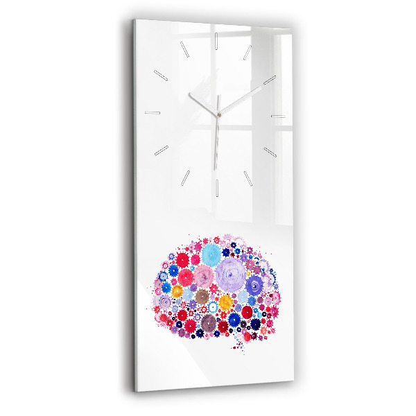 Modern vertical wall clock Colorful Abstract Illustration