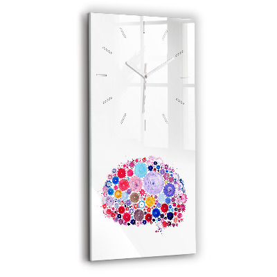 Modern vertical wall clock Colorful Abstract Illustration