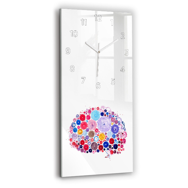 Modern vertical wall clock Colorful Abstract Illustration