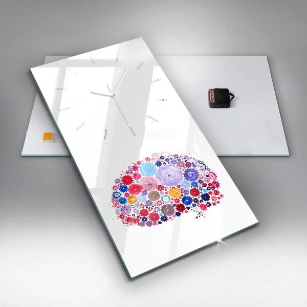 Modern vertical wall clock Colorful Abstract Illustration