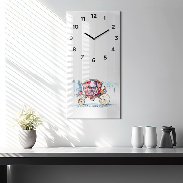 Modern vertical wall clock The Queen's Ancient Carriage