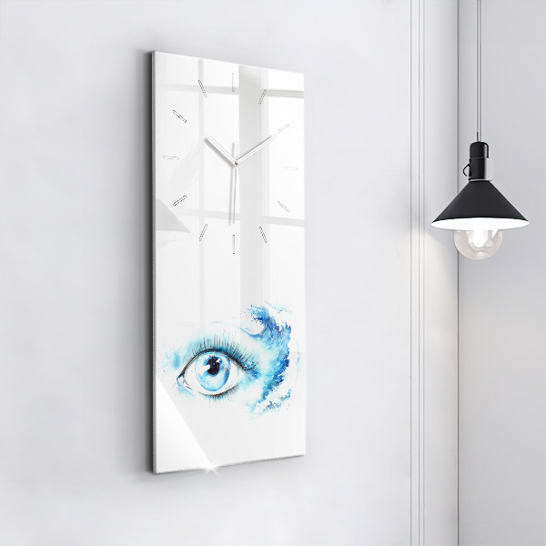 Modern vertical wall clock Sea Eye